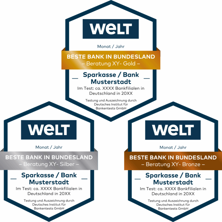 Ehrung der Besten Banken - Siegel bundesland
