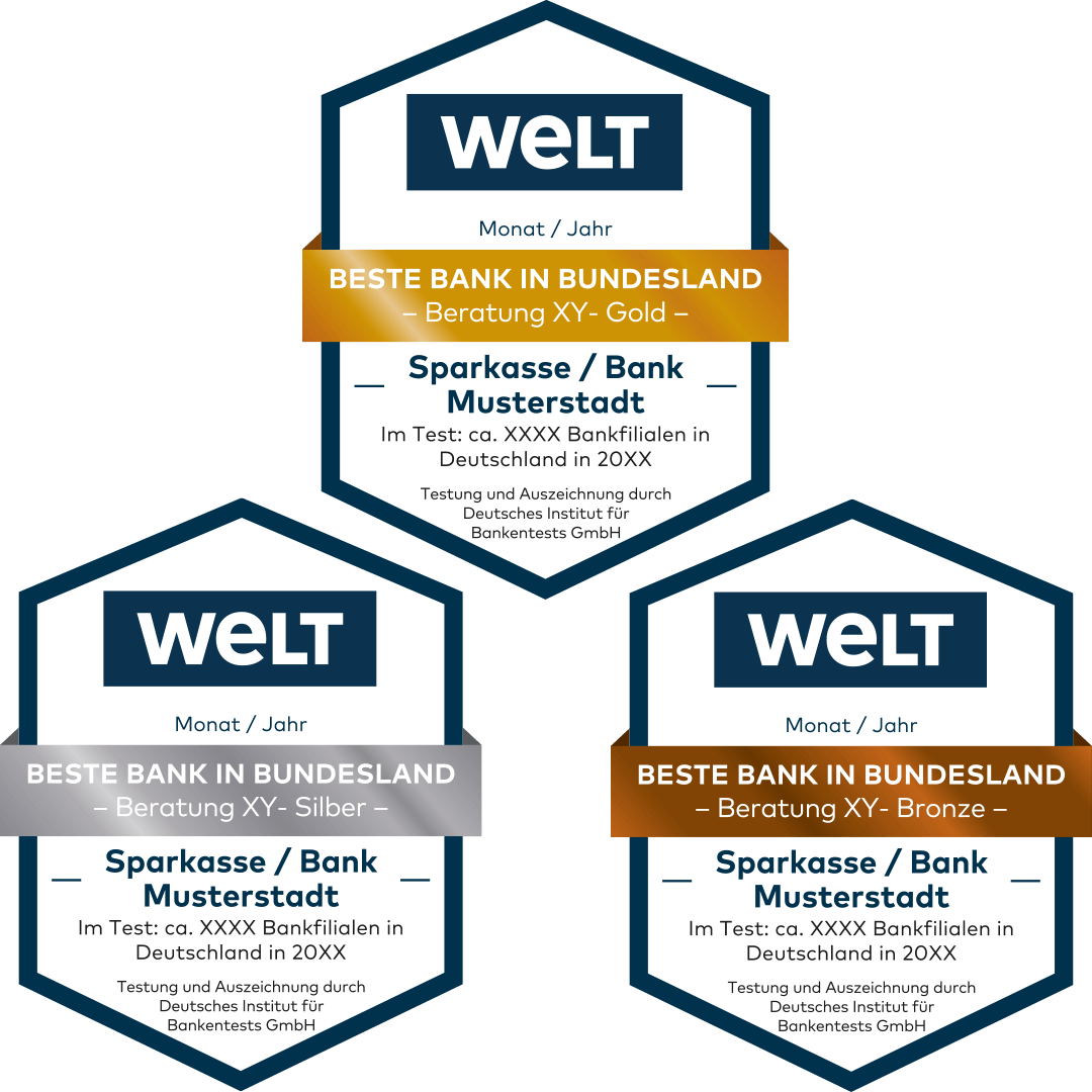Ehrung der Besten Banken - Siegel bundesland