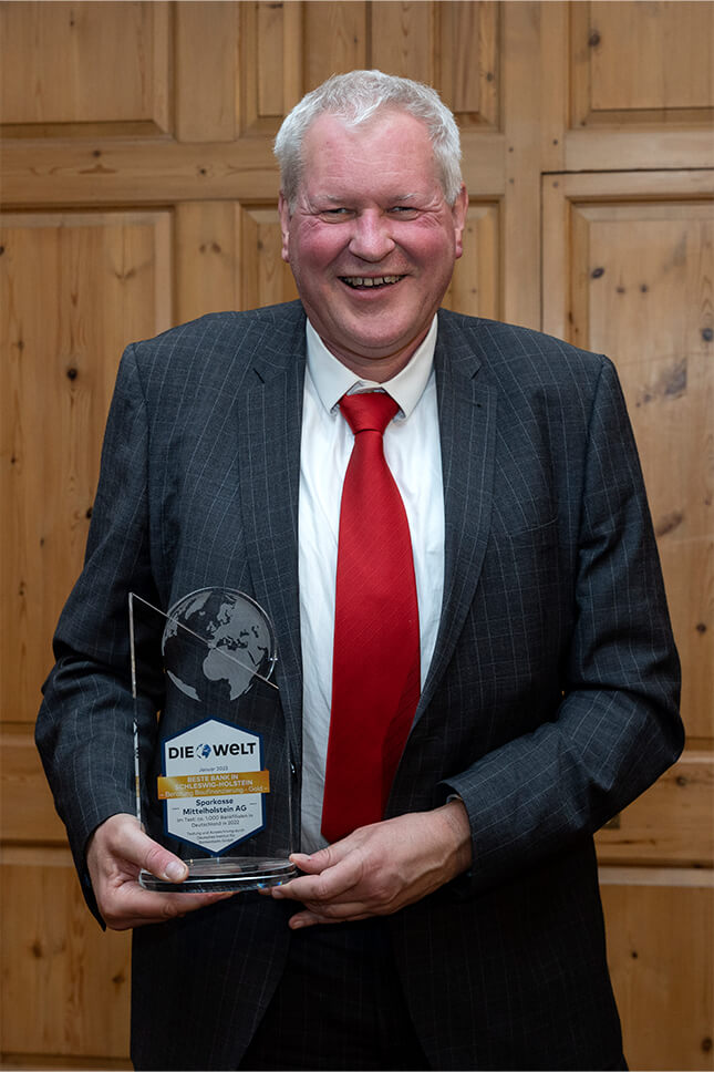 Bernd Jäger, Vorstandsmitglied Sparkasse Mittelholstein AG