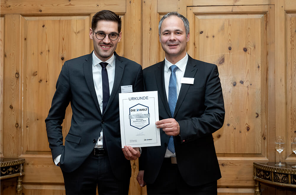 Heiko Riech, stv. Leiter Baufinanzierung und Andreas Schacherer, Leiter Baufinanzierung Sparkasse Schwarzwald Baar