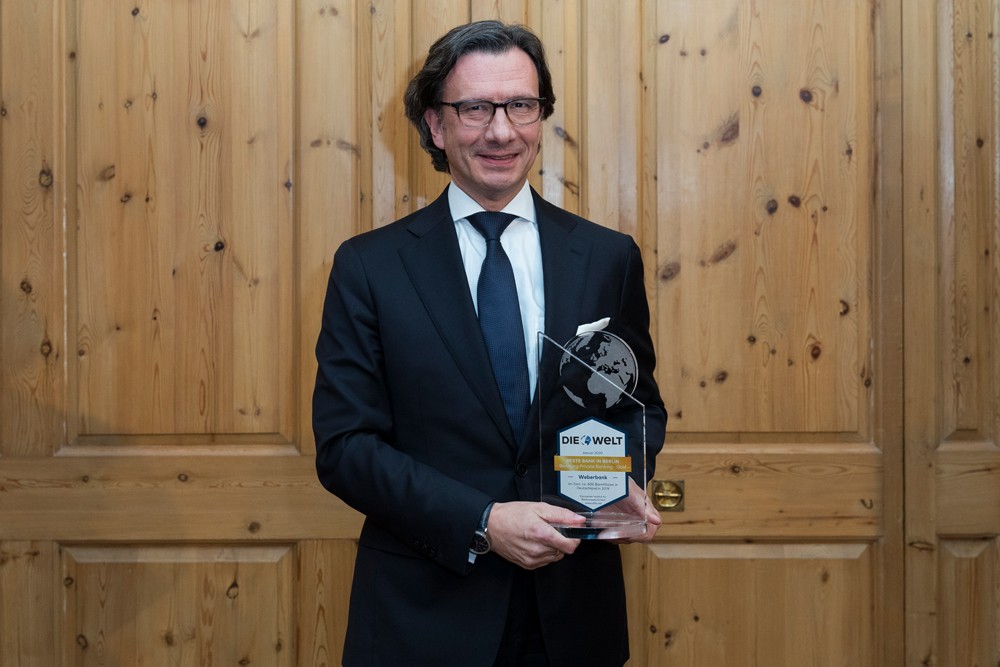 Klaus Siegers Vorstandsvorsitzender Weberbank-AG