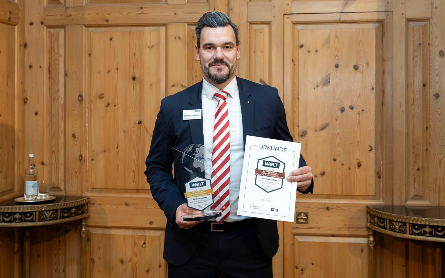 Mark Thormann, Gebietsdirektor der Saalesparkasse