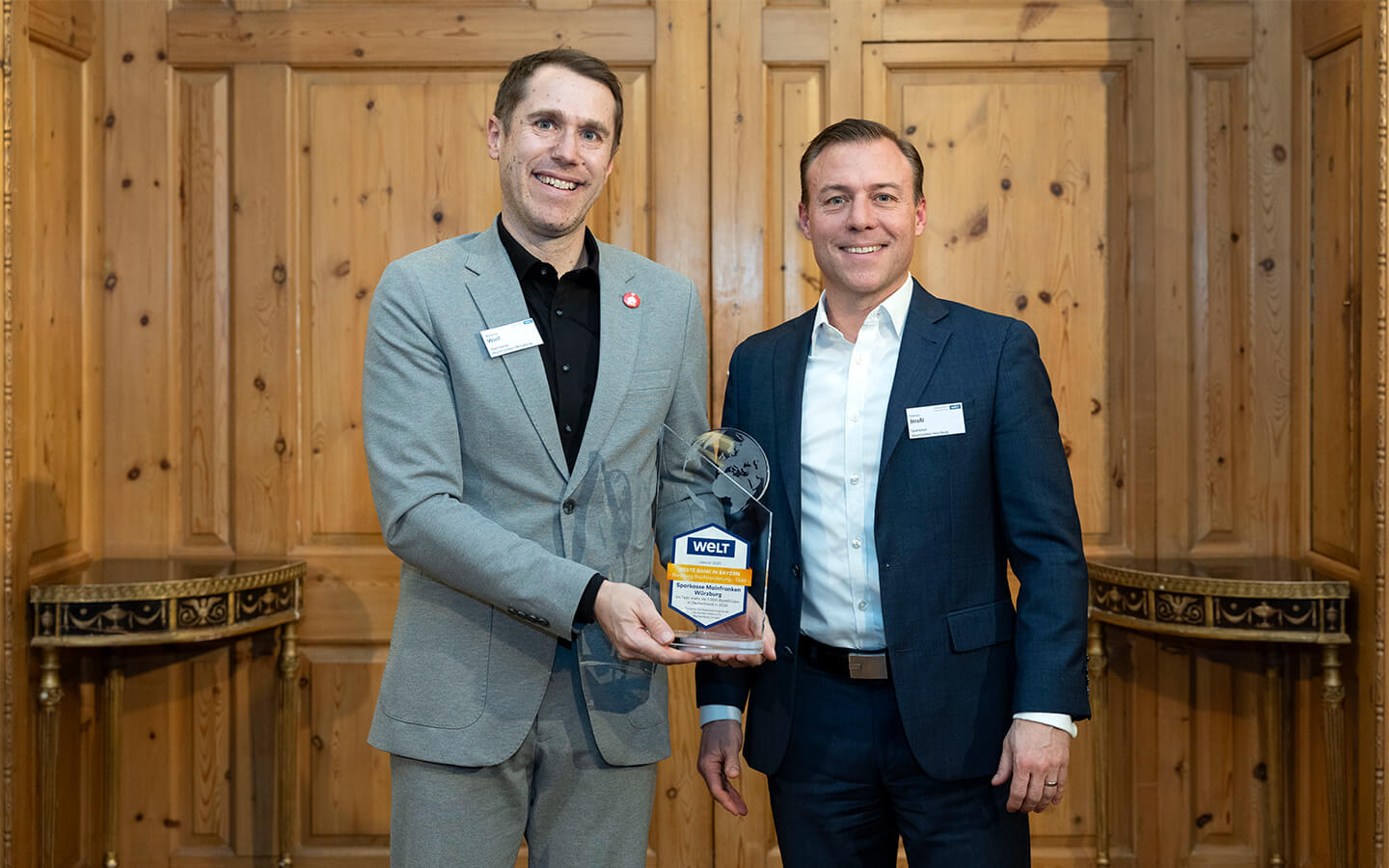 Matthias Wolf und Matthias Sträfl, Sparkasse Mainfranken Würzburg