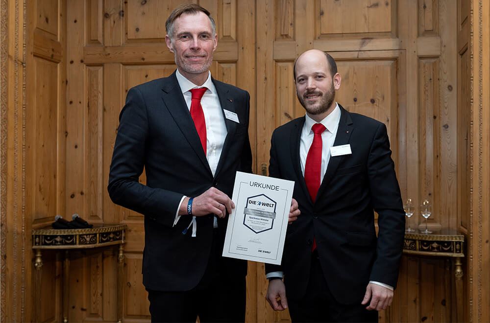 Thorsten Pauli, Bereichsdirektor Privatkunden und Christian Diehl Bereichsdirektor Vertriebsmanagement