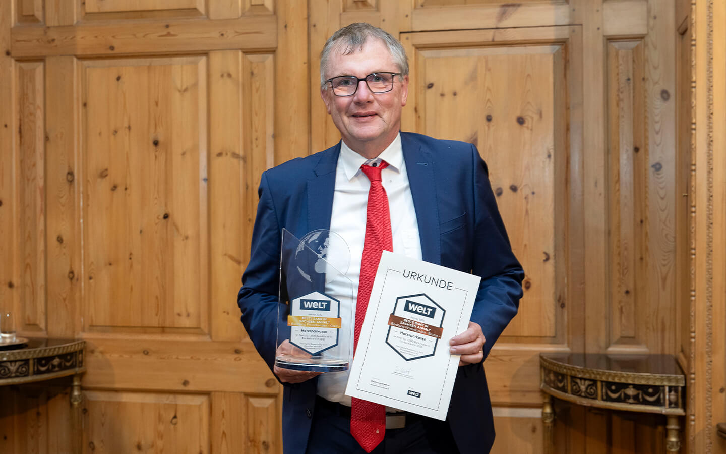 Wilfried Schlüter, Vorstandsvorsitzender der Harzsparkasse