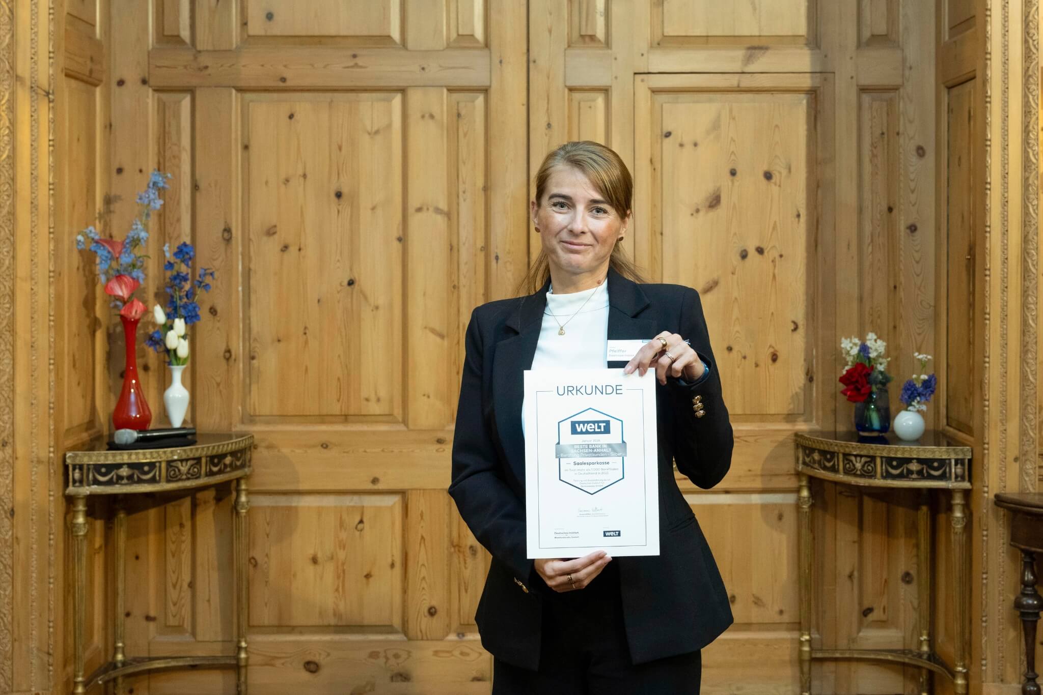 Jenny Pfeiffer, Saalesparkasse