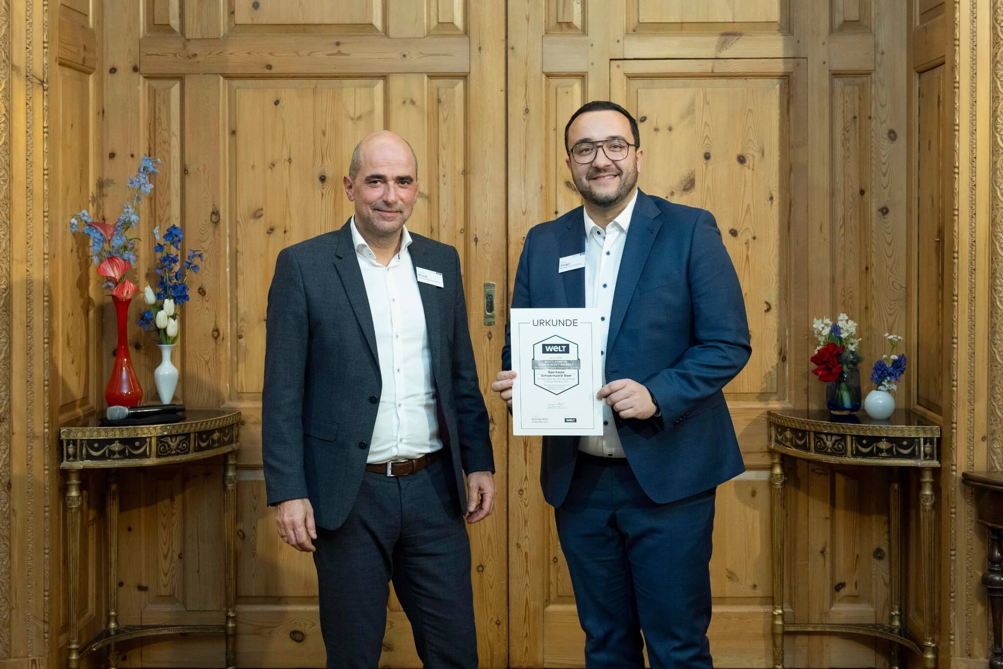 Thorsten Straub und Dominic Staiger, Sparkasse Schwarzwald-Baar
